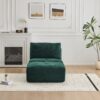 Compressed Sofa, Single Chaise Longue, Movable Ottoman For Living Room - Green - Image 9