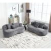 Bean Bag Sofa Lazy Sofa Durable Comfort Lounger High Back Bean Bag Chair Couch For Adults And Kids, Indoor & Outdoor - Dark Gray - Image 13