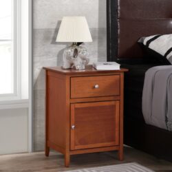Izzy - Nightstand For Modern Spaces - Oak
