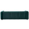 Contemporary Velvet Sofa Couch For Living Room - Green - Image 4