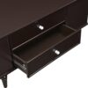 Modern Rectangle Coffee Table With Four Drawers, Wood Coffee Table With Metal Handles And Four Solid Wood Legs For Living Room - Brown - Image 15