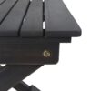Outdoor Folding Wooden Side Table - Dark Gray - Image 9