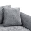 Modern Cloud Sectional Sofa L Shaped Luxury Couch Set With 2 Free Pillows 4 Seat With Oversized Chaise - Gray - Image 9
