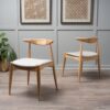 Candescent - Dining Chair With Curved Back And Wood Frame (Set of 2) - Beige - Image 10