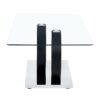Modern Style Glass Top Coffee Table, Suitable For Living Rooms And Lounge Areas - Black - Image 19