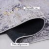 Maval - 2' X 3' Washable Area Rug - Gray / Gold - Image 5