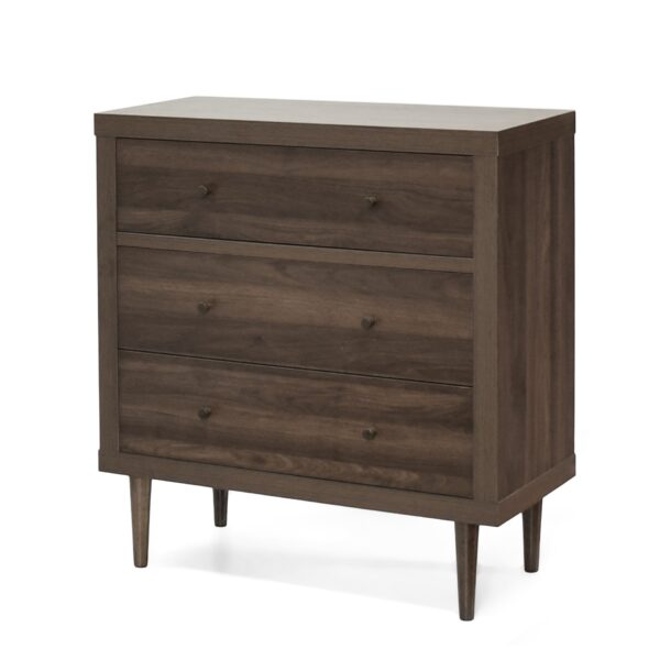 Nystrom - Mid Century Modern 3 Drawer Chest - Walnut