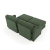 Stylish 2 Seater Sofa With Ottoman And Lumbar Pillows Ergonomic Design - Green - Image 24
