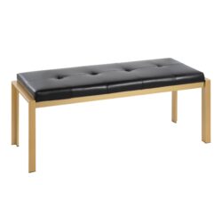 Fuji - Contemporary Bench - Gold / Black
