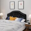 Kaarina - Contemporary Tufted Fabric Full / Queen Headboard - Black - Image 5