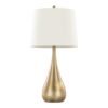 Pebble - Contemporary Table Lamp (Set of 2) - Gold / White - Image 2