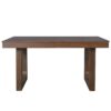 7 Piece Farmhouse Extendable Dining Table Set, Rustic Wood Table With Removable Leaf And 6 Upholstered Chairs For Dining Room - Brown - Image 14