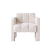 31.10" Wide Boucle Upholstered Accent Chair - Beige - Image 4