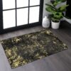 Maval - 2' X 3' Washable Area Rug - Black / Gold - Image 2