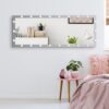 Hollywood - Full Length Mirror With Lights Full Body Vanity Mirror With 3 Color Modes Lighted Standing Floor Mirror For Dressing Room Bedroom Wall Mounted Touch Control - Silver - Image 14