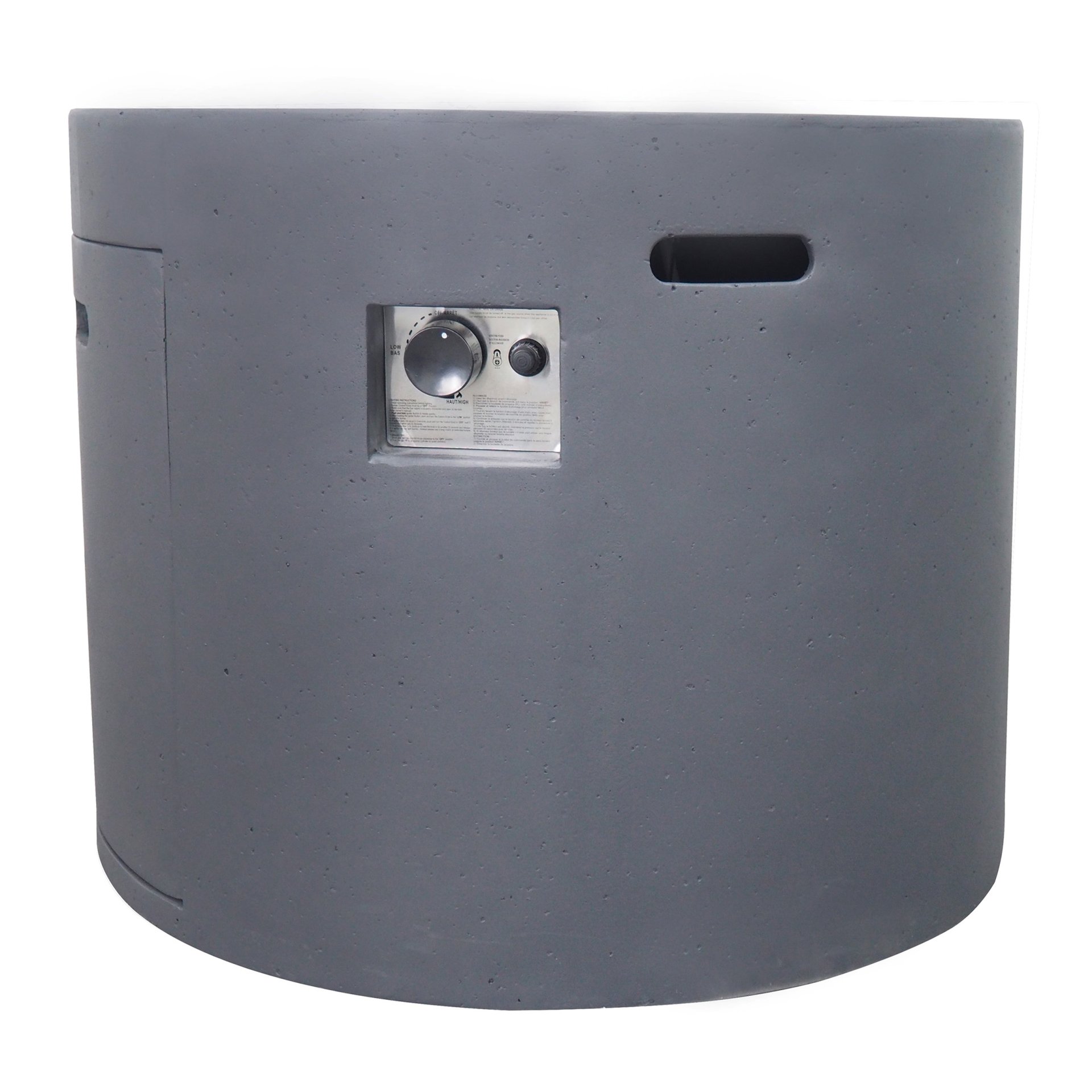 Contemporary 31" Round Fire Pit With 40, 000 Btu - Dark Gray - Image 10