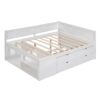 Full Size Daybed With Drawers And Shelves - White - Image 17
