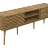 TV Stand, 72 Inch, Media Entertainment Center, Storage Cabinet, Console, Storage Shelves, Contemporary & Modern - Walnut - Image 17
