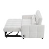 Loveseat Sofa Pull Out Sofa Bed Tufted Sleeper Sofa With An Adjustable Backrest, 3 USB Ports And 2 Lumbar Pillows For Living Room - Beige - Image 22