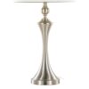 Flint - Contemporary Table Lamp Built In USB Port (Set of 2) - Nickel / White Slub - Image 4