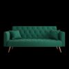Convertible Double Folding Living Room Sofa Bed - Green - Image 10