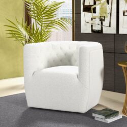 Delaney - Swivel Chair - Fabric - Beige
