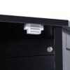 Bathroom Cabinet Triangle Corner Storage Cabinet With Adjustable Shelf Modern Style - Black - Image 25