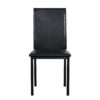 5 Piece Dinning Set With Faux Marble Top, Table & 4 Chairs - Black - Image 8