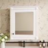 Wall Mounted Bathroom Storage Cabinet With Mirror, Medicine Cabinet With Height Adjustable Shelf, Over The Toilet Space Saver Cabinet - White - Image 17