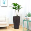 Tall Planters (Set of 2) With Water Level Monitor And Automatic Watering - Brown - Image 2
