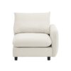 3 Piece L Shaped Modular Free Combination Sectional Sofa Couch With Ottoman - White - Image 8