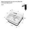 Wall Mounted Bathroom Sink With Towel Bar & Overflow - White / Black - Image 3