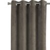 2 Pieces Set, Curtain Panel, Room Darkening, Grommet, Versatile Use - Taupe - Image 2
