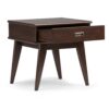 Draper - Mid Century End Table - Medium Auburn Brown - Image 2