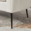 Glam Mini Loveseat, Accent Couch - Ivory - Image 11