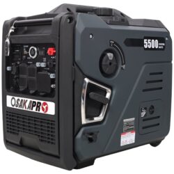 Super Quiet Inverter Generator 5.5Kw Portable Dual Fuel Electric & Remote Start Aluminium - Gray