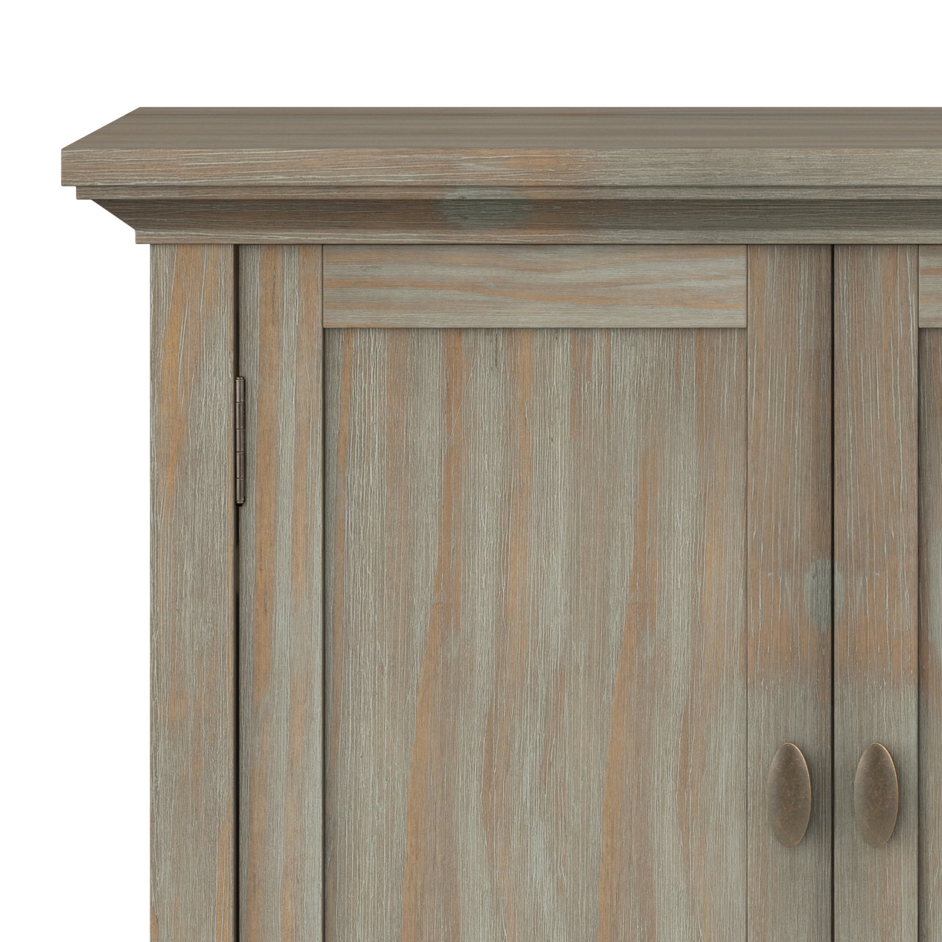 Redmond - Low Storage Cabinet - Distressed Gray - Image 3