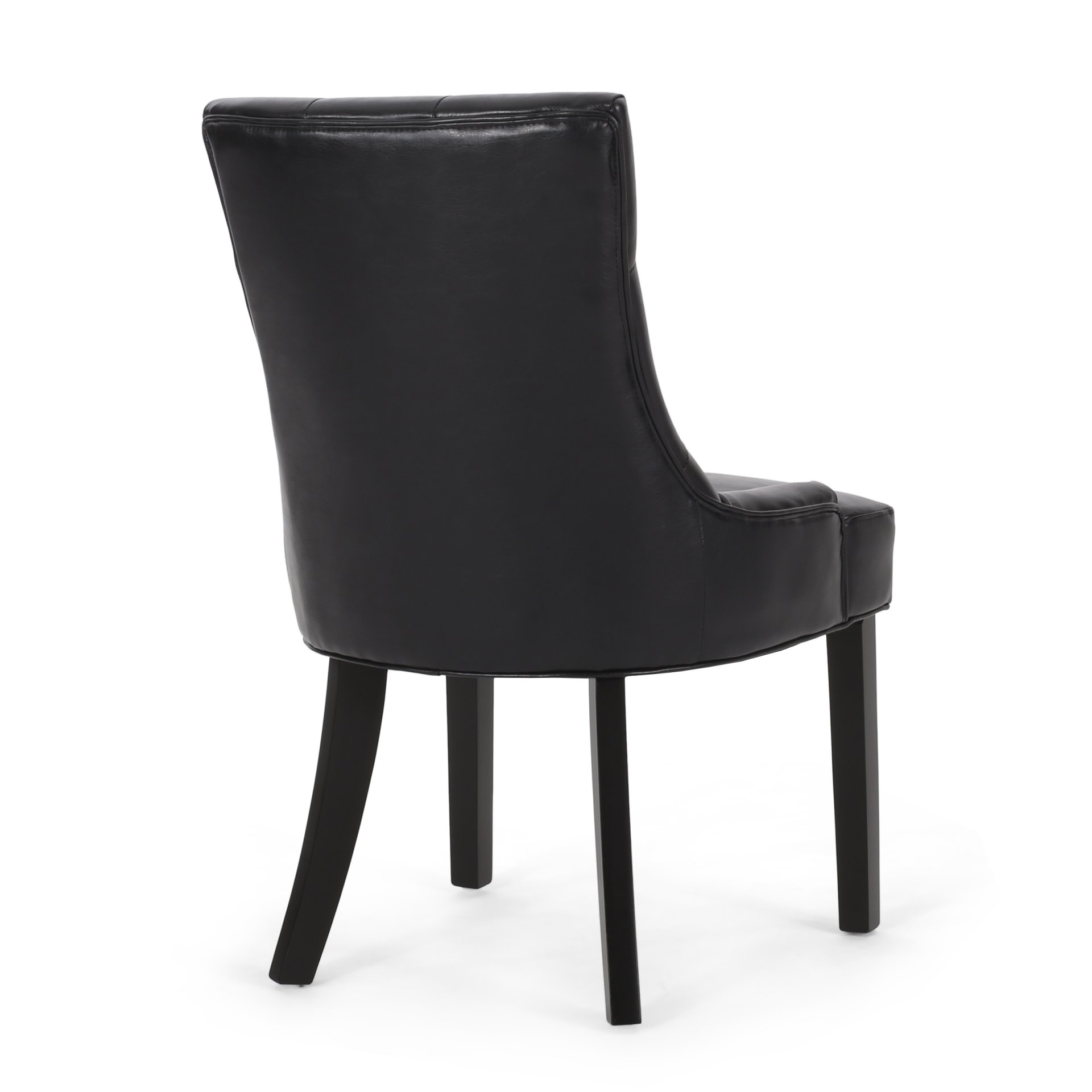 Cheney - Dining Chair (Set of 2) - Contemporary Style With Tufted Diamond Stitching - Black - Image 8