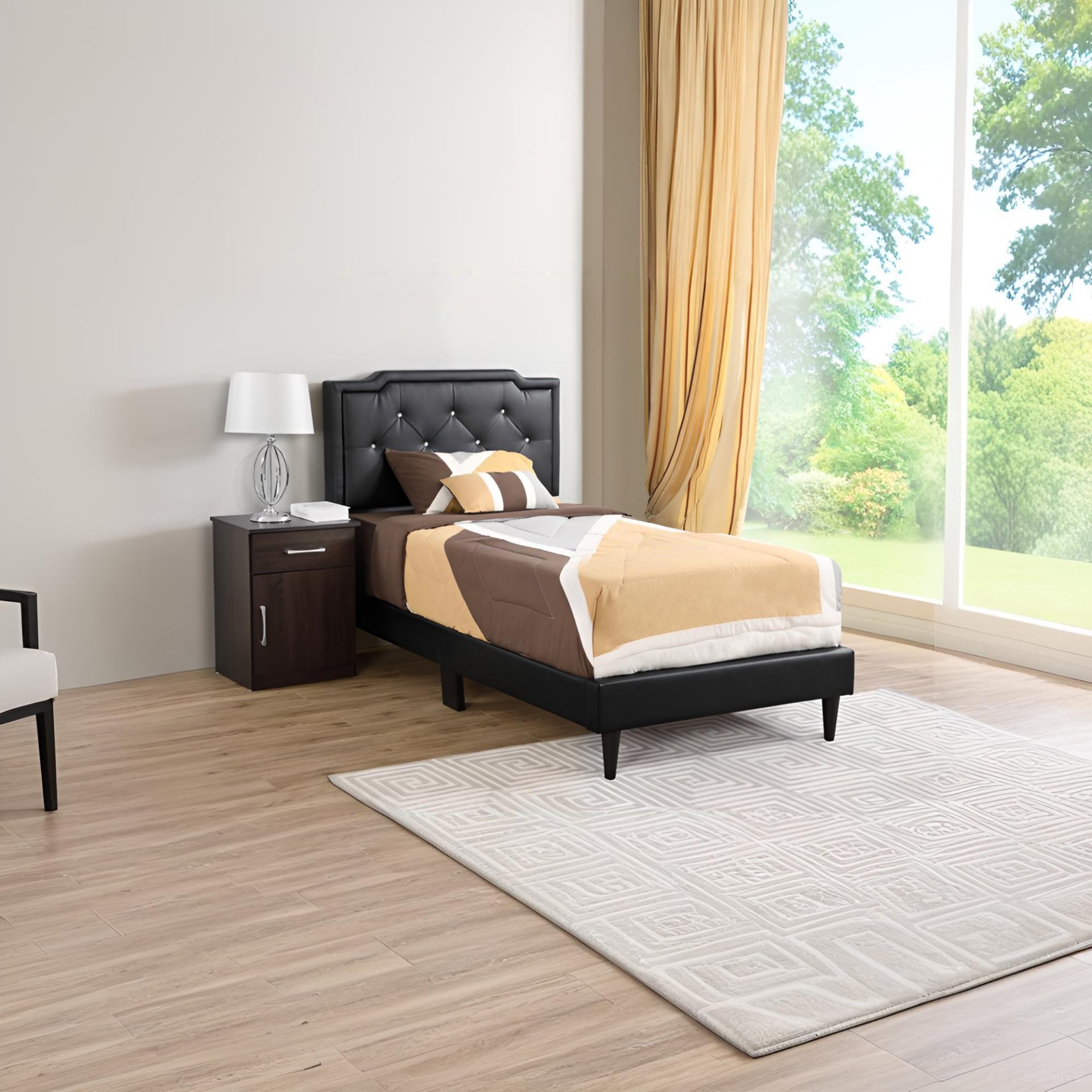 Deb - Twin Bed - Black - Image 2