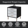 Myles - Nightstand - Black / Gold / Silver - Image 6