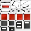 4 Level Multi Purpose Trolley For Diagnostics - Black / Red - Image 11