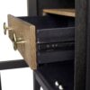 Glass Door Nightstand - Black - Image 6