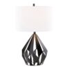 Geo - Me Tri Contemporary Table Lamp (Set of 2) - Matte Black / White - Image 3