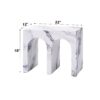 Fritzy - Engineered Stone End Table - White Marble - Image 5