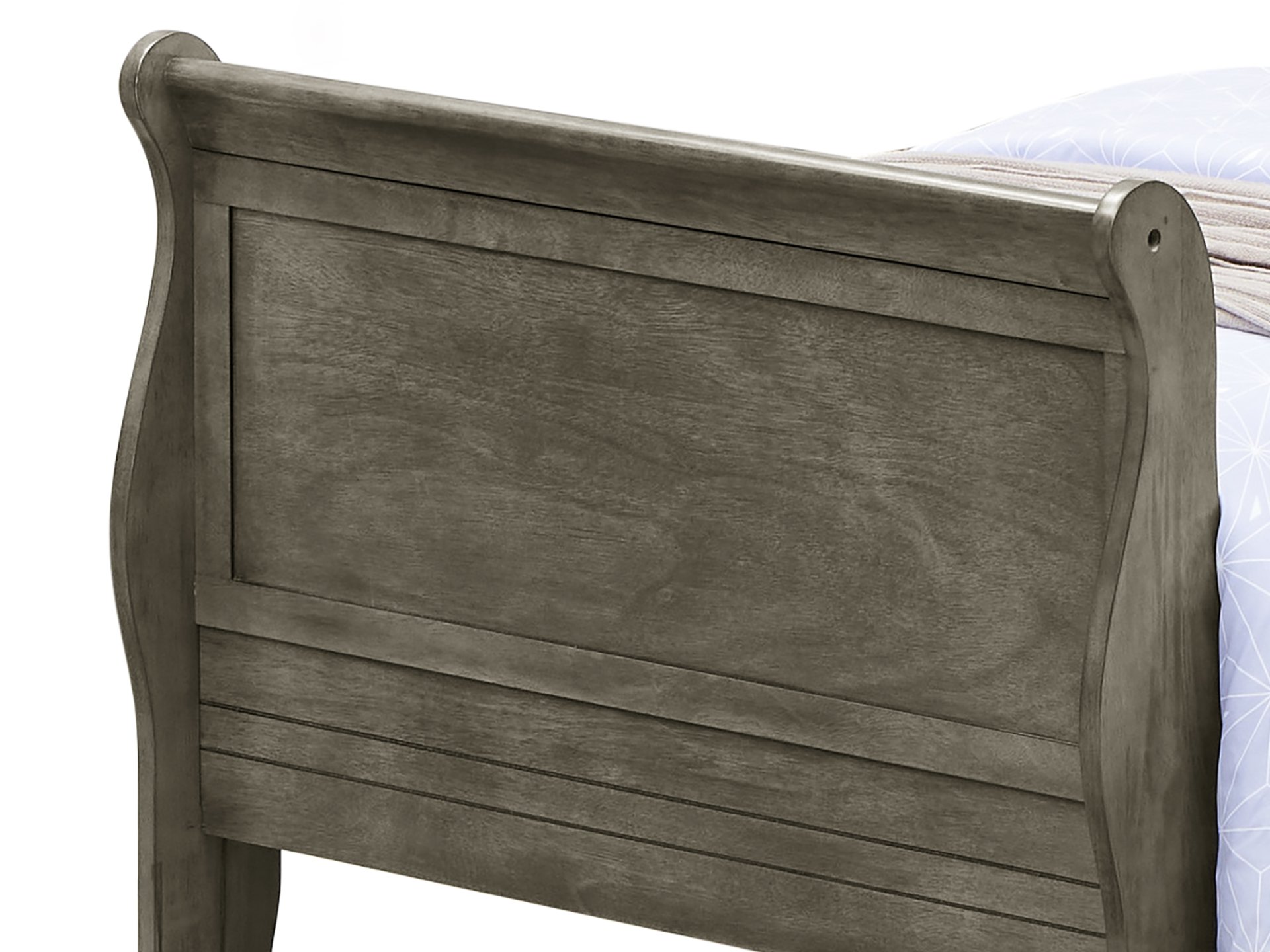 Twin Bed For Cozy Spaces Traditional - Gray - Image 4