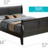 Full Bed Panel Sleigh - Black - Image 5