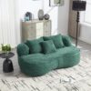 High Back Bean Bag Sofa Lounger For Adults And Kids, Indoor & Outdoor, Durable - Emerald - Image 2