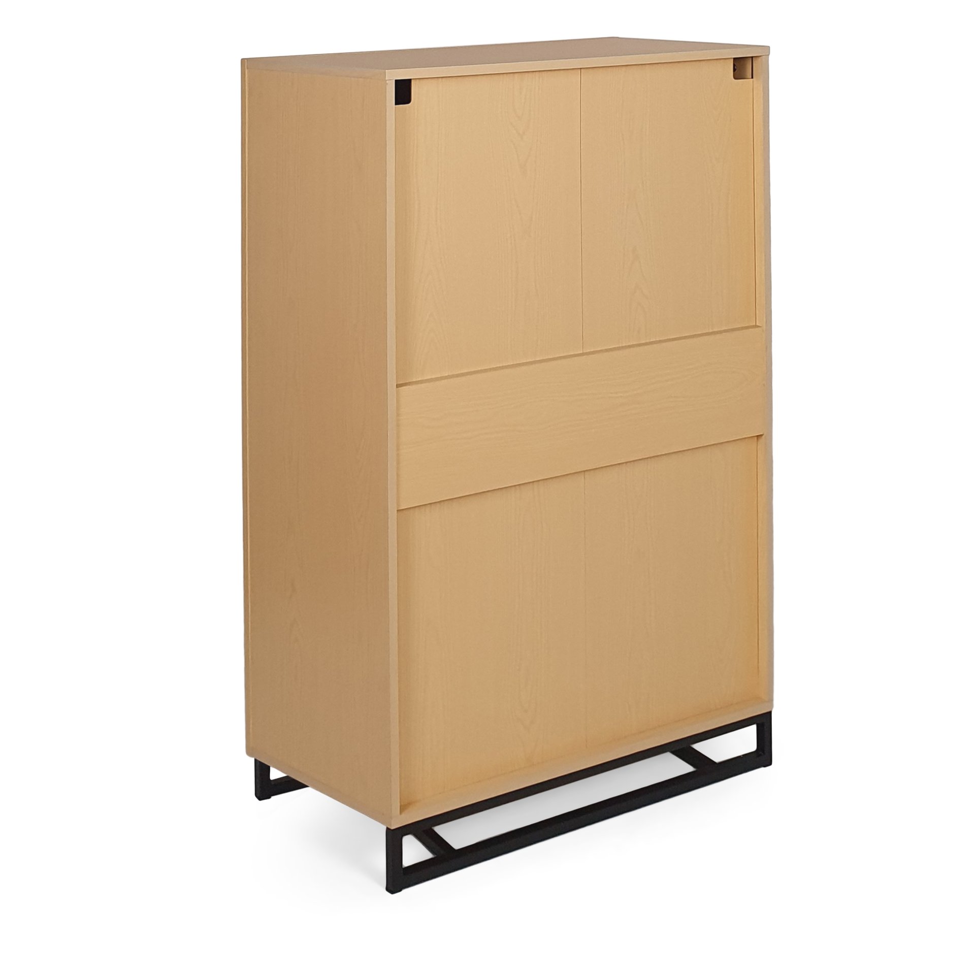 Borah - Contemporary Wood 5 Drawer Dresser - Natural - Image 8