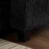 Convertible Chaise Lounge Sofa Chair Bed With USB Ports, Cup Holders & Storage - Black - Image 11