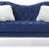 Elegant Traditional Loveseat For Two - Blue - Image 2